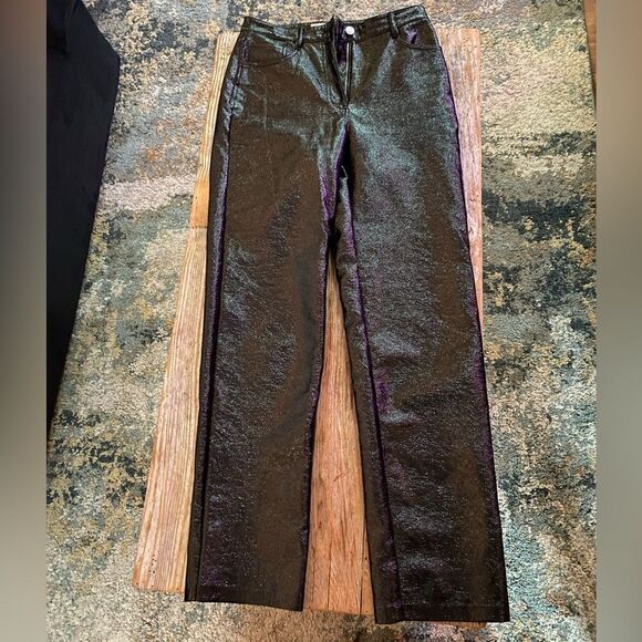 Aritzia Wilfred Melina Vegan black Leather Pants - Picture 2 of 7